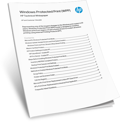 HP Windows Protected Print Whitepaper