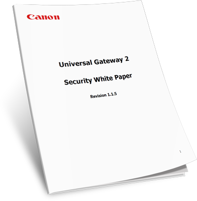 Canon Universal Gateway Security White Paper