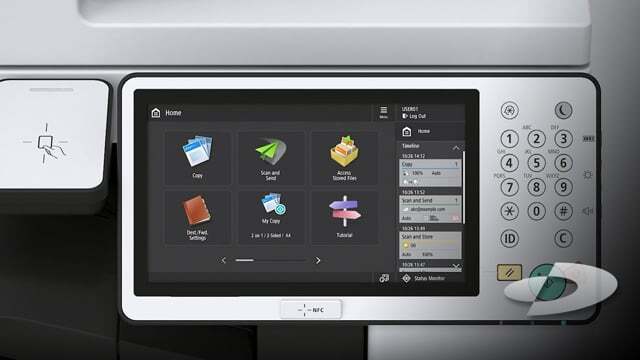 Canon imageRUNNER ADVANCE Third Edition Home UI Video